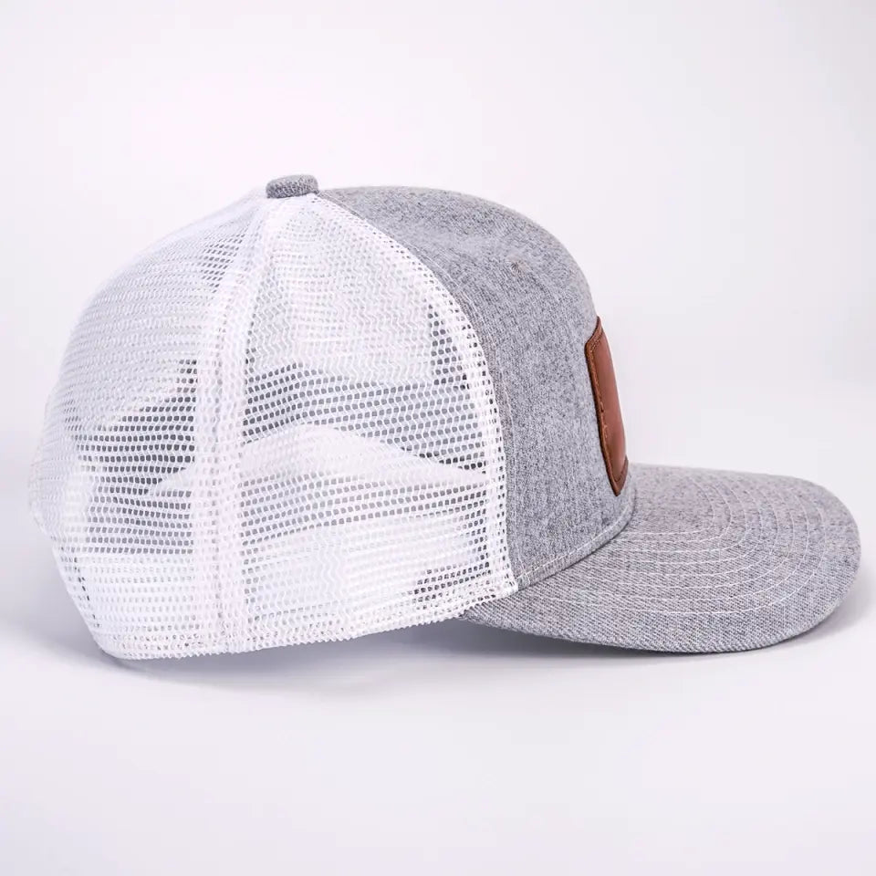 Always The Best One In My Heart - Family Leather Patch Hat - Gift For Dad