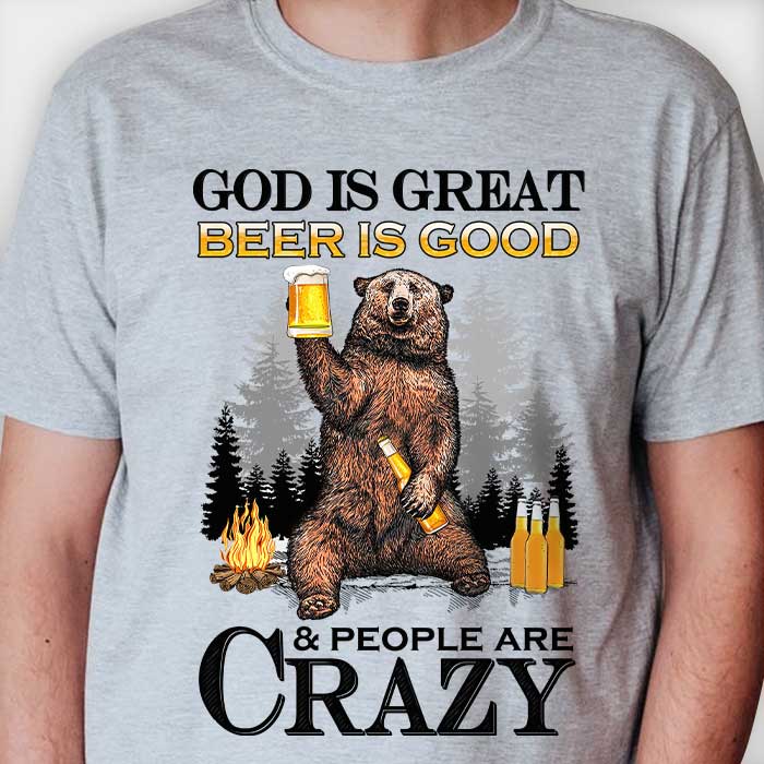 God Is Great - Beer Is Good - T-shirt.